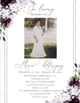 Maria Rivera Rodriguez Obituary